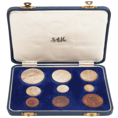 1957 SA Short Proof Set Box Open