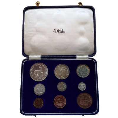 1959 SA Short Proof Set Box Open