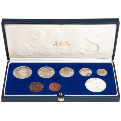 1985 RSA Short Proof Set box open