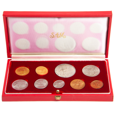 1965 RSA Long Proof Set Box open