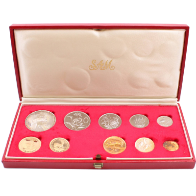 1980 RSA Long Proof Set Box open