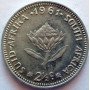 Two and a Half cent, South Africa, 1961
