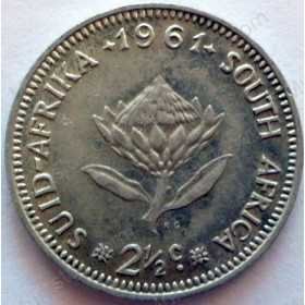Two and a Half cent, South Africa, 1961