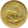 Pound, South Africa, 1956, Gold Reverse