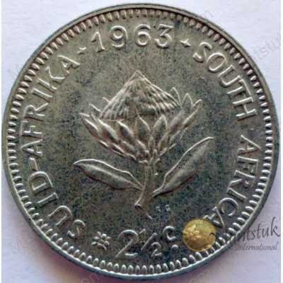 Two and a Half cent, South Africa, 1963