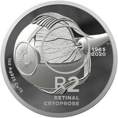 R2, South Africa, 2020, Silver, S.A. Inventions (Retinal Cryoprobe) Reverse