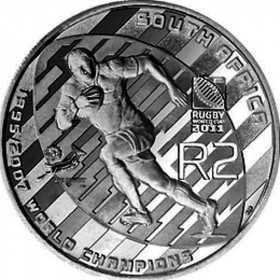 R2, South Africa, 2011, Silver - World Cup Rugby Reverse