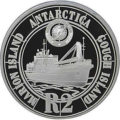 R2, South Africa, 2008, Silver - International Polar Year Reverse