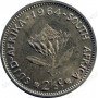 Two and a Half cent, South Africa, 1964