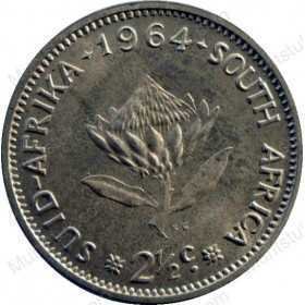 Two and a Half cent, South Africa, 1964