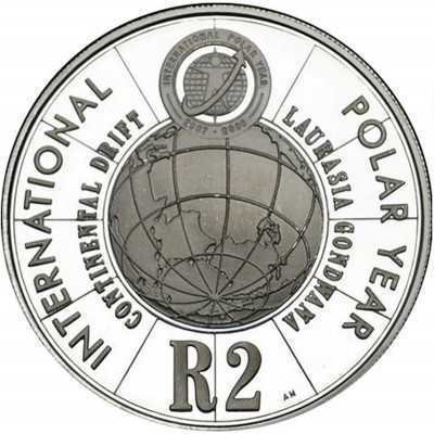 R2, South Africa, 2007, Silver - International Polar Year Reverse