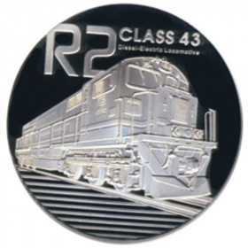 R2, South Africa, 2013, Silver, Trains of S.A. - Class 43 Diesel Electric Reverse
