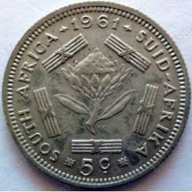 5 Cent, South Africa, 1961