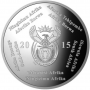 R2, South Africa, 2015, Silver, Trains of S.A. - Class 15F Steam Locomotive obverse