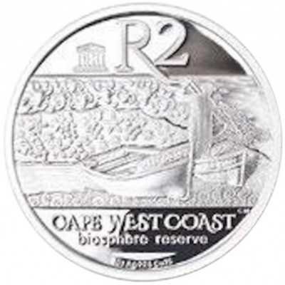 R2, South Africa, 2016, Silver, UNESCO West Coast Biosphere  - People reverse