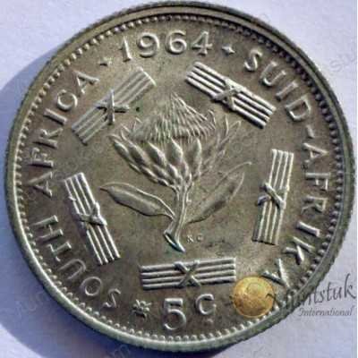 5 Cent, South Africa, 1964