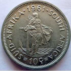 10 Cent, South Africa, 1961