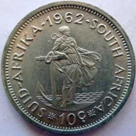 10 Cent, South Africa, 1962
