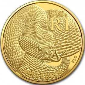 R1, South Africa, 2017, Gold - Puff Adder Reverse