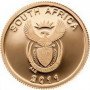 R1, South Africa, 2011, Gold - African Honey Bee obverse