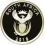 R1, South Africa, 2013, Gold - The Bat obverse