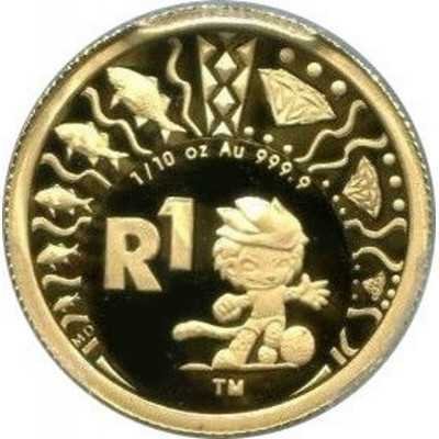 R1, South Africa, 2009, Gold - World Cup SoccerReverse