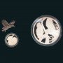 2003, South Africa, Sterling Silver, Birds of Prey - Eagles reverse coins