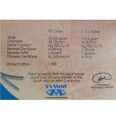 2004, South Africa, Silver, Birds of Prey - African Owls certificate