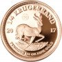 1/4 oz Krugerrand, South Africa, 2017, Fine Gold reverse