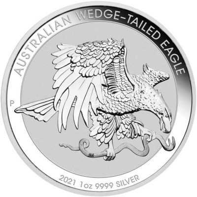 1 Dollar, Australia, 2021, Silver, Wedge-Tailed Eagle obverse