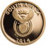 R1, South Africa, 2014, Gold - Sunbird obverse