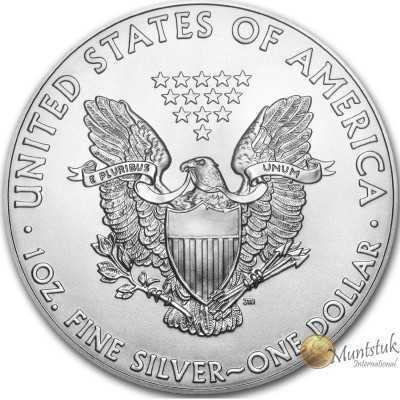 One Dollar, USA, 2015, Silver reverse