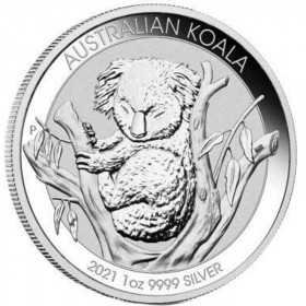 1oz, Australian, 2021, Silver - Koala Reverse
