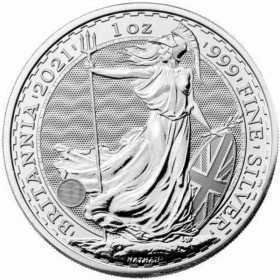 1oz, UK, 2021, Silver - Britannia obverse