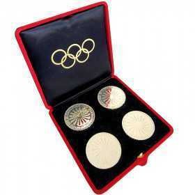 1972, Germany, Silver, Proof Set - Munich Summer Olympics Box open