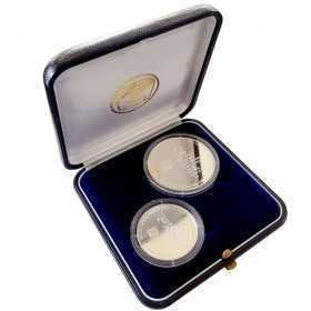 1995, Israel, Silver, Proof Set - End of WWII Open Box