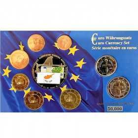 2008, Cyprus, Euro Coin Set
