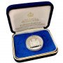 1980, UK, Sterling Silver, Medal - Queen's Birthday box open