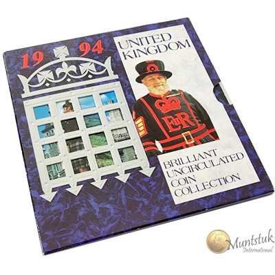 1994, UK, UNC Coin Set in Mint folder