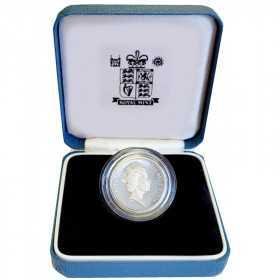 One Pound, United Kingdom, 1994, Silver, Piedfort Reverse