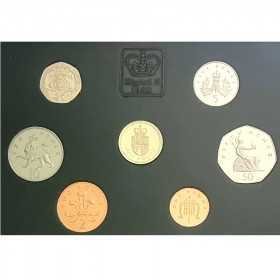 1988, UK, Proof Set Coins - Reverse