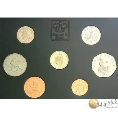 1988, UK, Proof Set Coins - Reverse