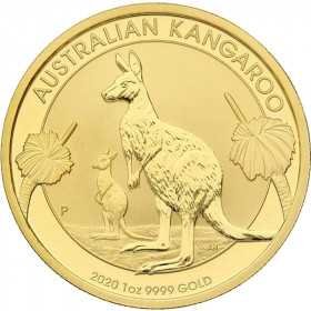 1oz, Australia, 2020, Gold - Kangaroo obverse