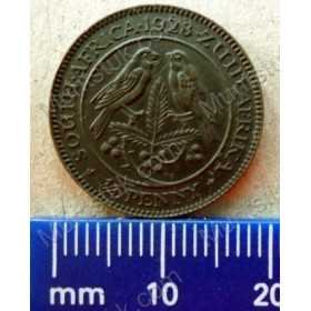 Quarter Penny, South Africa, 1928, Brass