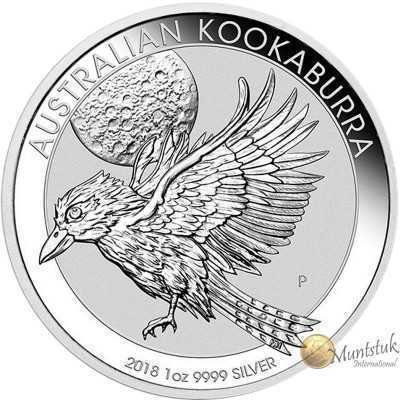 1oz, Australia, 2018, Silver - Kookaburra Reverse