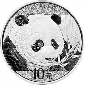 10 Yuan, China, 2018, Silver - Panda reverse