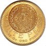 20 Pesos, Mexico, 1959, Gold reverse