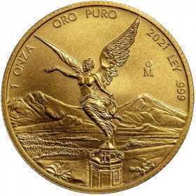 1 Onza, Mexico, 2021, Gold reverse