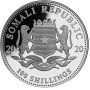 1oz, Somalia, 2020, Silver - Elephant obverse