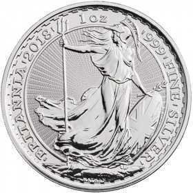 1oz, UK, 2018, Silver - Britannia reverse